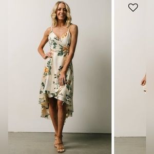 Steffi Tulip Wrap Dress | Ivory Floral